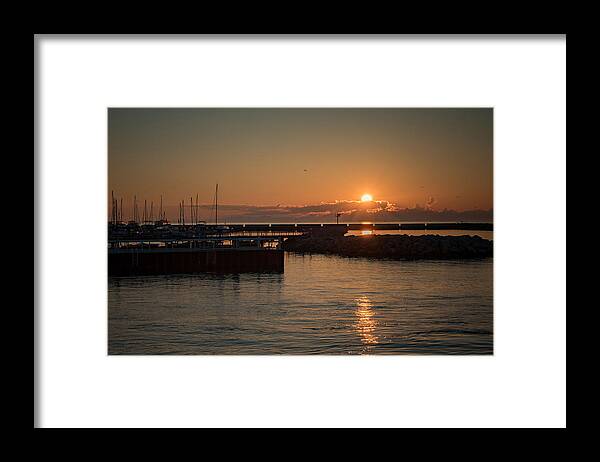 Sunrise Framed Print featuring the photograph July Sunrise by James Meyer