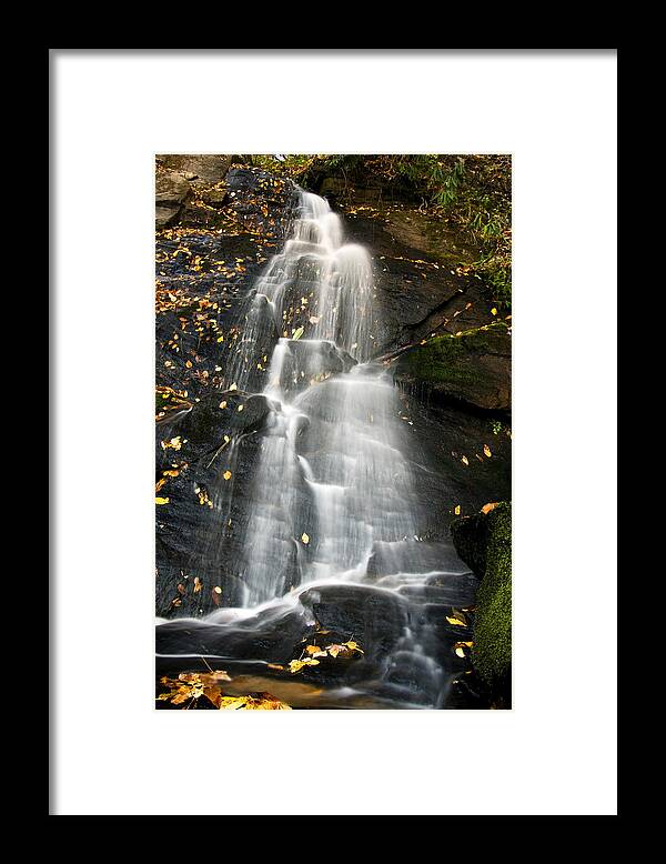 Waterfall Framed Print featuring the photograph Juney Whank Falls by Bob Decker