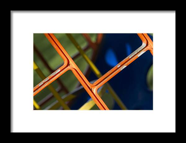 Abstract Framed Print featuring the photograph Jungle Gym by Rebecca Cozart