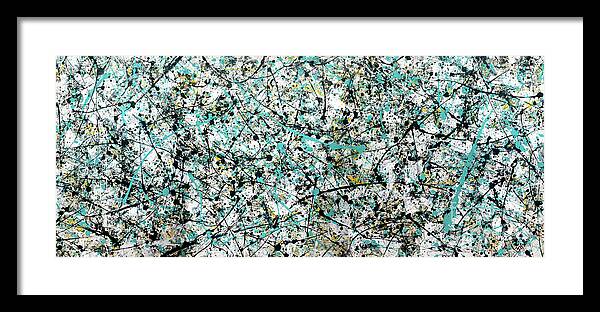 Abstract Framed Print featuring the painting Jupiter Jam by Diane Thornton