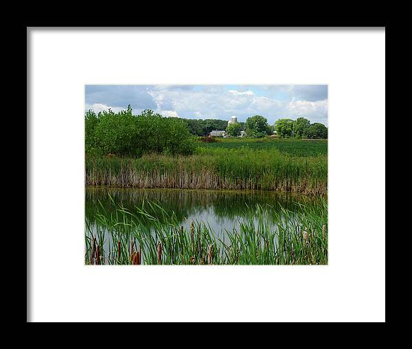 Pond Framed Print featuring the photograph Just a Farm Scene by Scott Kingery