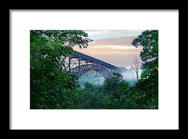 Bridge Framed Print featuring the photograph Just A Peak by Lisa Lambert-Shank