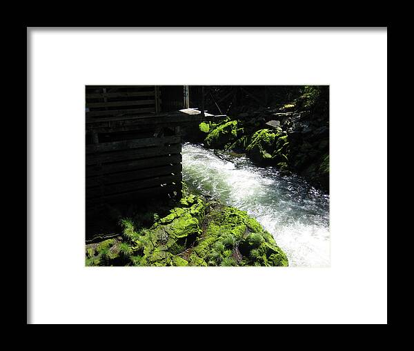 Landscape Framed Print featuring the photograph Just around the bend by Lori Tambakis