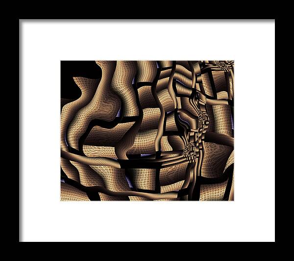 Vic Eberly Framed Print featuring the digital art Just Around the Corner by Vic Eberly