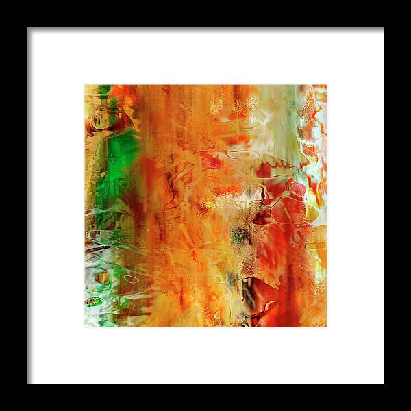 Abstract Art Framed Print featuring the digital art Just Being - Abstract Art - Diptych 2 Of 2 by Jaison Cianelli