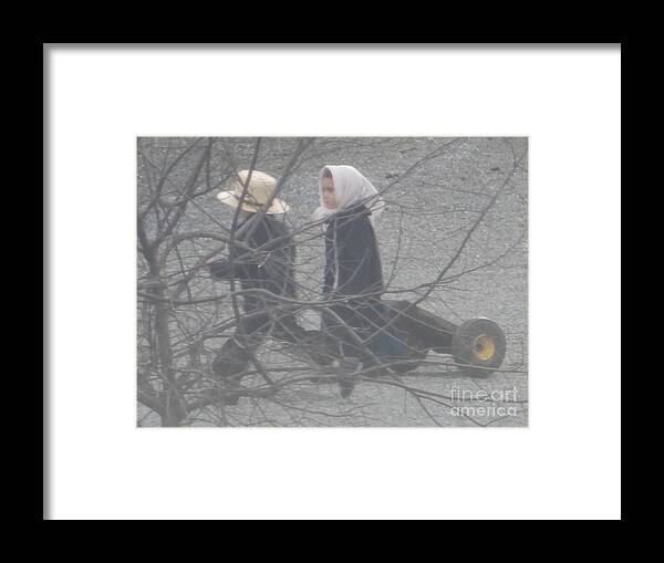 Amish Framed Print featuring the photograph Just Like Mom and Dad by Christine Clark