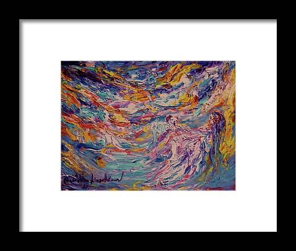 Fantasy Framed Print featuring the painting Just my art world by Wanvisa Klawklean