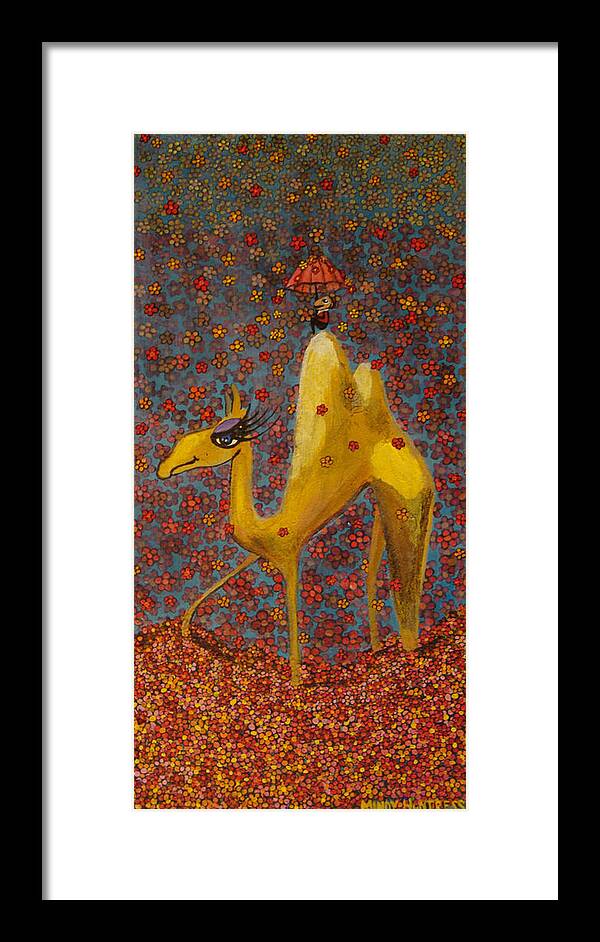 Camel Framed Print featuring the painting Justify by Mindy Huntress