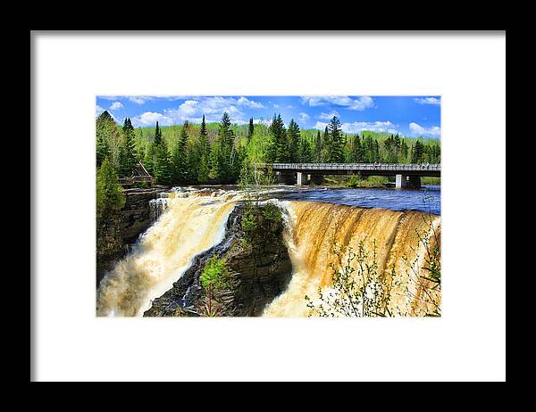 Kakabeka Falls Framed Print featuring the photograph Kakabeka Falls by Tatiana Travelways