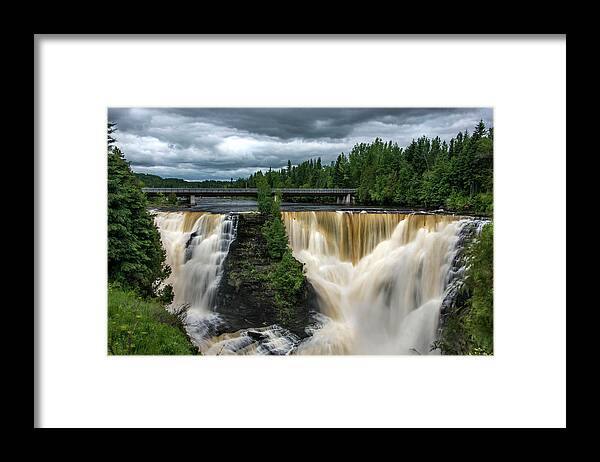 Kakabeka Falls Framed Print featuring the photograph Kakabeka Falls, Ontario by Kathy Paynter