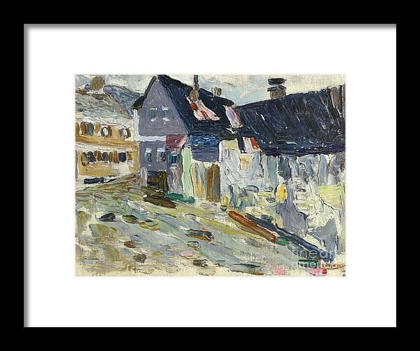 Wassily Kandinsky 1866-1944 Kallm�nz Framed Print featuring the painting Kallmnz Regentag by MotionAge Designs