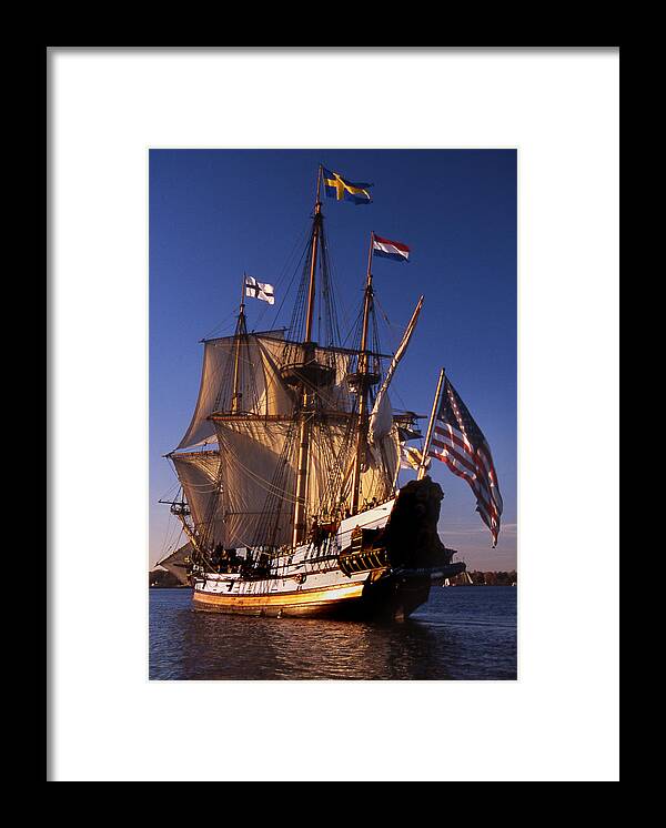 Sail Framed Print featuring the photograph Kalmar Nyckel by Skip Willits