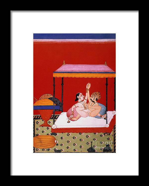 Asian Framed Print featuring the painting Kama Sutra by Vatsyayana