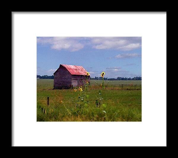 Landscape Framed Print featuring the photograph Kansas Landscape by Steve Karol