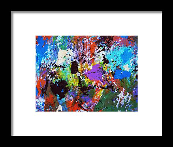 Abstract Framed Print featuring the painting Karmodys' Dream by Charles Yates