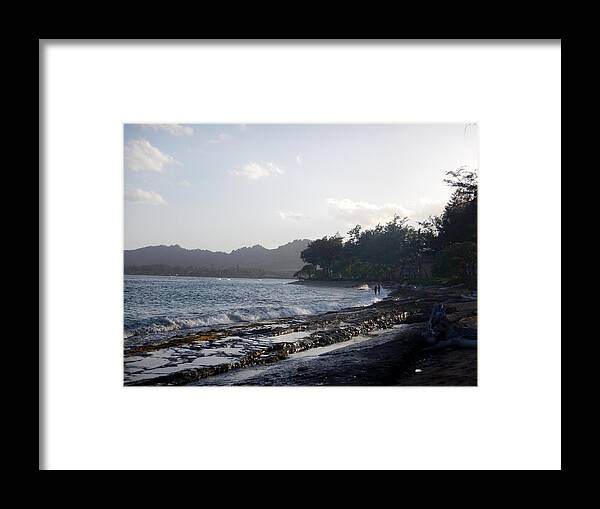 Kauai Framed Print featuring the photograph Kauai Kapa'a Coast 1 by Amy Fose
