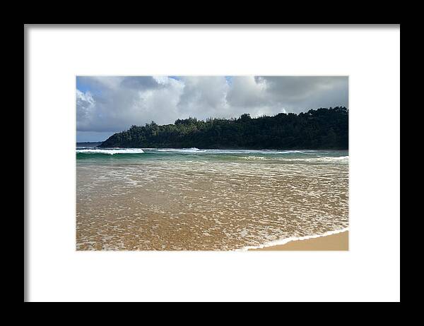 Kauai Framed Print featuring the photograph Kauai Shoreline by Amy Fose
