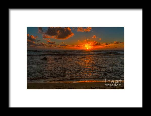 Hawaii Framed Print featuring the photograph Kauai sunrise by Izet Kapetanovic