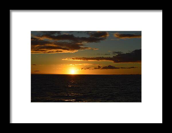 Sunset Framed Print featuring the photograph Kauai Sunset by James McAdams