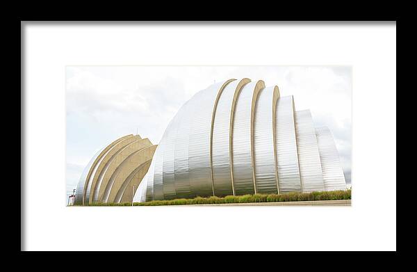 Kauffman Center For Performing Arts Framed Print featuring the photograph Kauffman Center Performing Arts by Pamela Williams