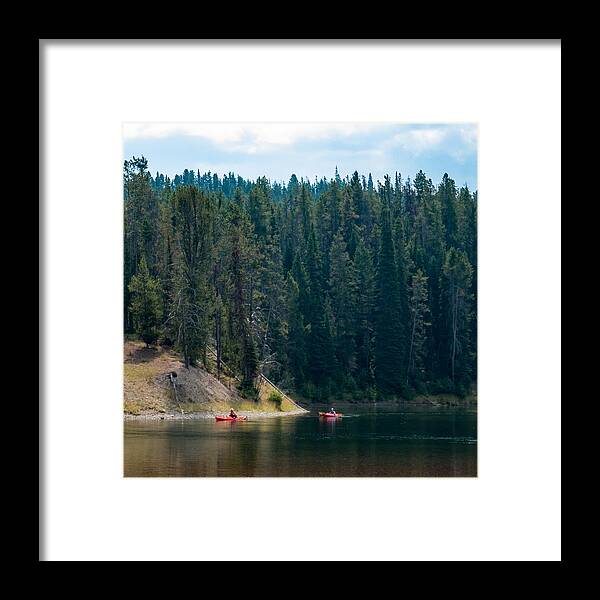 Kayak Framed Print featuring the photograph Kayakers by Cathy Donohoue
