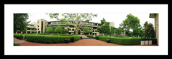 Horse Framed Print featuring the photograph Keeneland Race Track Panorama by Jill Lang