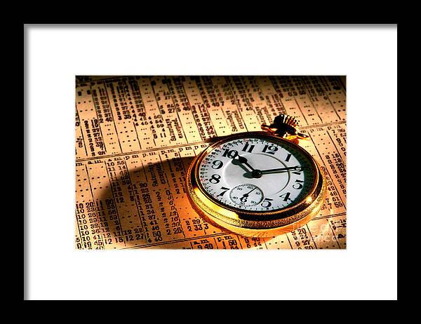 Watch Framed Print featuring the photograph Keeping Trains on Time by Olivier Le Queinec