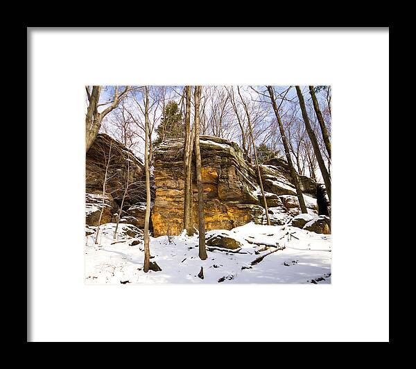 Kendall Ledges Framed Print featuring the photograph Kendall Ledges by Tim Fitzwater