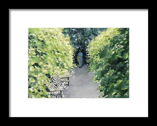 Gardens Framed Print featuring the painting Kensington Gardens by Madeleine Arnett