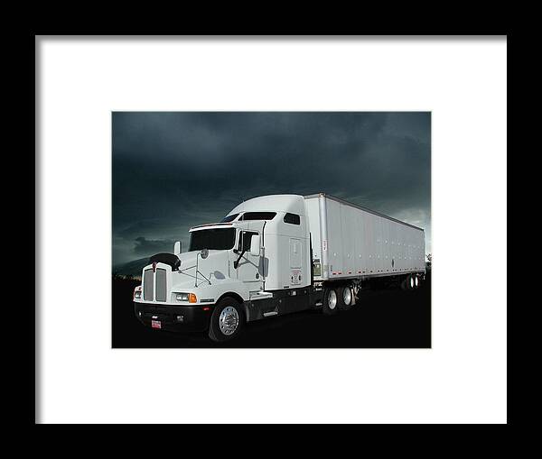 Kenworth Framed Print featuring the photograph Kenworth T600 by DArcy Evans