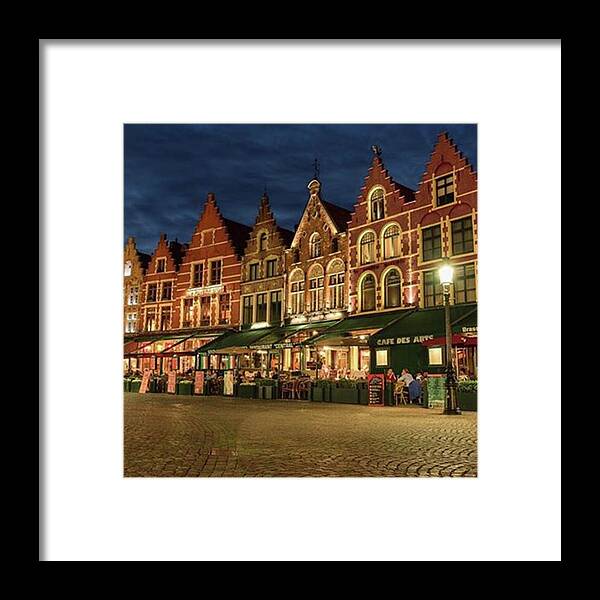Brügge Framed Print featuring the photograph #kerstmarkt #brugge #brügge #belgium by Fink Andreas