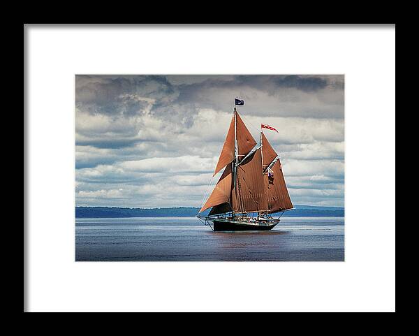 Windjammer Framed Print featuring the photograph Ketch Angelique by Fred LeBlanc