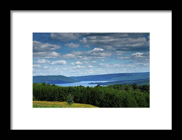 Lake Framed Print featuring the photograph Keuka Landscape V by Steven Ainsworth