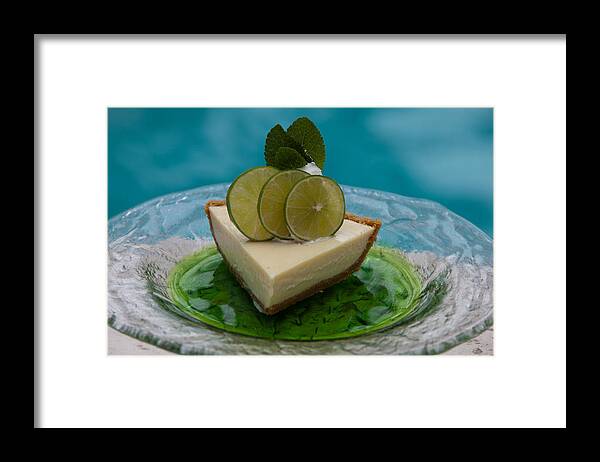 Food Framed Print featuring the photograph Key Lime Pie 25 by Michael Fryd