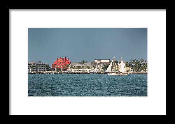 Historical Framed Print featuring the photograph Key West Shoreline by Frank Mari