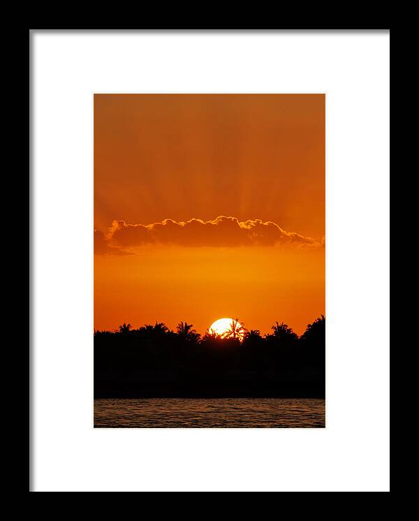 Sunset Framed Print featuring the photograph Key West Sunset 24 by Bob Slitzan