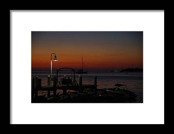 Key West Framed Print featuring the photograph Key West Sunset by Greg Graham
