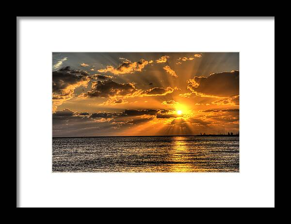 Key West Framed Print featuring the photograph Key West Sunset by Shawn Everhart