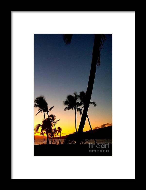 Sunset Framed Print featuring the photograph Kihei Sunset by Fred Wilson