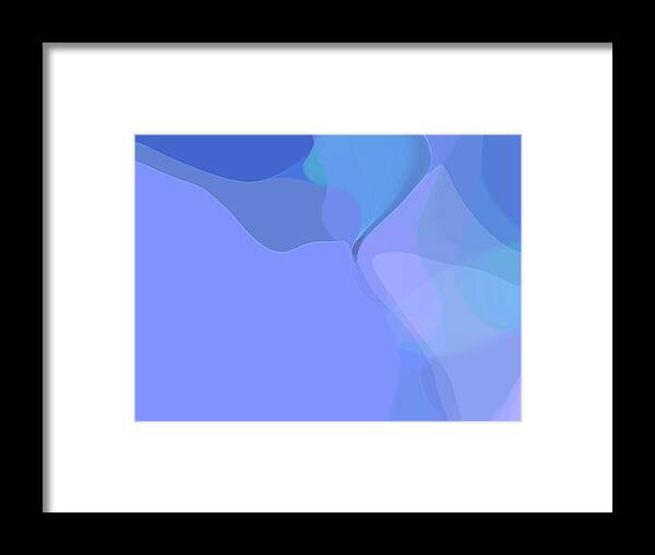Improvisation Framed Print featuring the digital art Kind of Blue by Gina Harrison