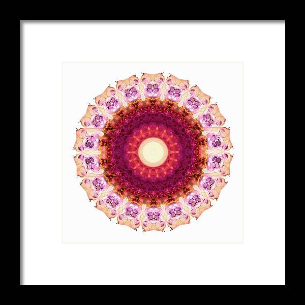 Mandala Framed Print featuring the painting Kindness Mandala Art by Sharon Cummings by Sharon Cummings