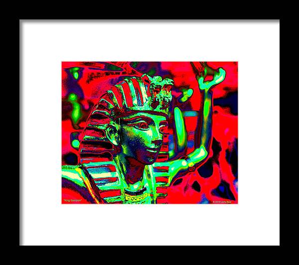 King Framed Print featuring the photograph King Scorpion by Larry Beat