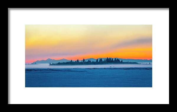 Landscape Framed Print featuring the photograph Kink Sunset by Kyle Lavey