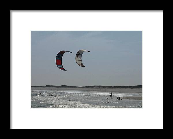 Kite Surfing Framed Print featuring the photograph Kite Surfing 6 by Joyce StJames