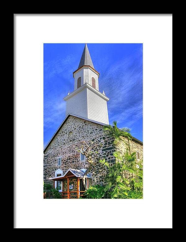  Framed Print featuring the photograph Kona Church by Joe Palermo