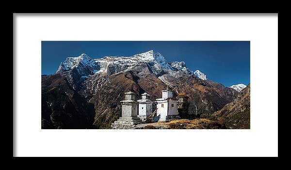 Nepal Framed Print featuring the photograph Kongde Ri by Owen Weber