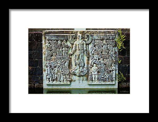 Hawaii Framed Print featuring the photograph Korean War Memorial - Hilo by Christopher Holmes