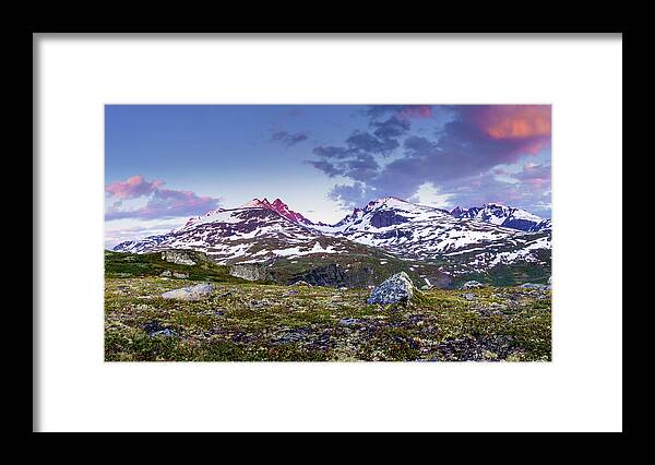 Europe Framed Print featuring the photograph Crimson Peaks by Dmytro Korol
