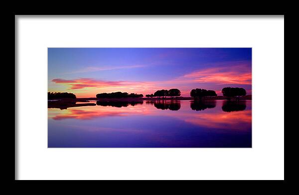 North Africa Framed Print featuring the photograph Ksar Ghilane Oasis at Sunset by John McKinlay