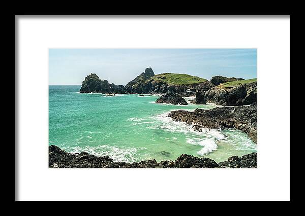 Coast Framed Print featuring the photograph Kynance cove by Keith Sutton